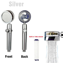 360 Degrees Rotation Turbo Fan Shower Head High Pressure Water Saving Spray Adjustable Showerhead Filters Bathroom Accessories