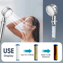 360 Degrees Rotation Turbo Fan Shower Head High Pressure Water Saving Spray Adjustable Showerhead Filters Bathroom Accessories