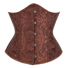 Women Gothic Jacquard Underbust Corset Bustier Waist Cincher Slimming Body Shaper Corselete Lingerie Plus Size Party Clubwear