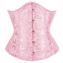 Women Gothic Jacquard Underbust Corset Bustier Waist Cincher Slimming Body Shaper Corselete Lingerie Plus Size Party Clubwear