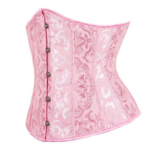 Women Gothic Jacquard Underbust Corset Bustier Waist Cincher Slimming Body Shaper Corselete Lingerie Plus Size Party Clubwear