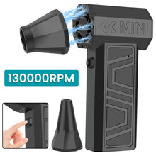 Turbo Fan Electric Air Duster Portable 130000RPM Cleaning Jet Blower Tool Car Blowing Snow 4 Gears adjustable Type-C Charging