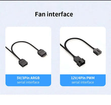 TEUCER LJ-4Pro Computer Case Fan ARGB Mirror Cycle 120mm 4Pin PWM PC Quiet Cooling Fan Low Noise Chassis Fan