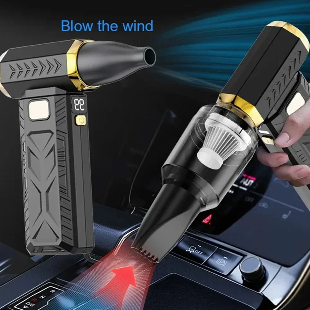 M18 Brushless Turbo Blower Jet Fan 400000RPM Powerful Electric Portable Dust Cleaner 53m/s Type-C Charging Violent Fan