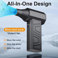 130000RPM Turbo Jet Fan Electric Air Duster Portable Cleaning Blower Tool Car Blowing Snow 4 Gears adjustable Type-C Charging