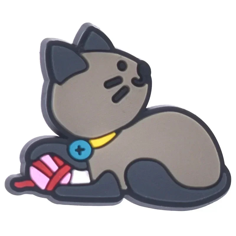 Shoe Charms for Crocs Accessories
 Pet Cat Shoes Charm for Croc Decorations Pins Men Accessory Jeans Woman Clogs Clips Badges
