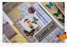 Journamm 40pcs/pack Butterfly Series Stickers Art Collage Junk Journal DIY Scrapbooking PET Waterproof Craft Aesthetics Stickers