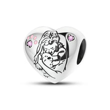 Dogs Pet Charms 925 Silver Heart Shaped Pink Zircon Claws Pendants Fit Original S925 Bracelets Fine DIY Birthday Jewelry Gifts