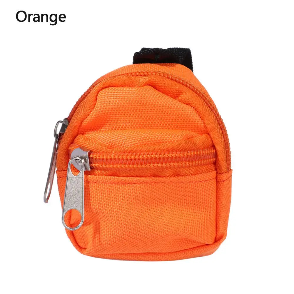 Mini Zipper Doll Backpacks Cute School Bags Doll Backpacks Doll Bags Travel Case Doll Accessories Toy Supplies for Doll Play