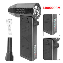 Air blower 140000RPM Turbo Jet Fan Brushless Motor Handheld Duct Fan 52M/S Portable Type-C Charging with Power Display ventilado