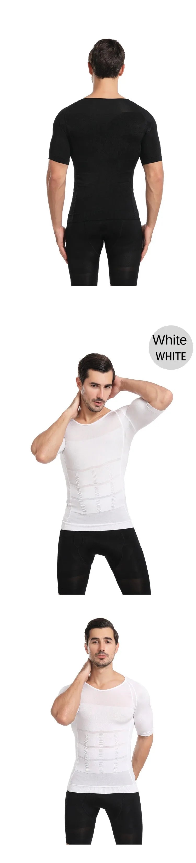 INSELLE Men Body Shaper Slimming Compression Vest Undershirt Seamless Waist Trainer Tank Top Belly Control Weight Loss Shapewear