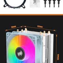 Aigo ICE CPU Cooler 2 4 6 Heat Pipes PC Radiator PWM 3PIN 90mm CPU Cooling Silent Rgb Fan For Intel 1700 1150 1156 1366 1155 AMD