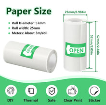 57*25MM Thermal Paper Label Sticker Adhesive Rolls Paper For Mini Printer Instant Print Kids Camera Printing Paper Replacement