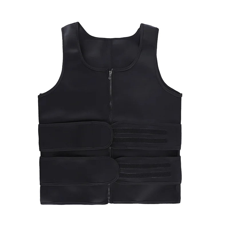Men's Body Shaper Waist Trainer Sauna Vest Belts Sweat Sauna Corset Suits Abdomen Slimming Shapewear Fat Burning Fitness Tops