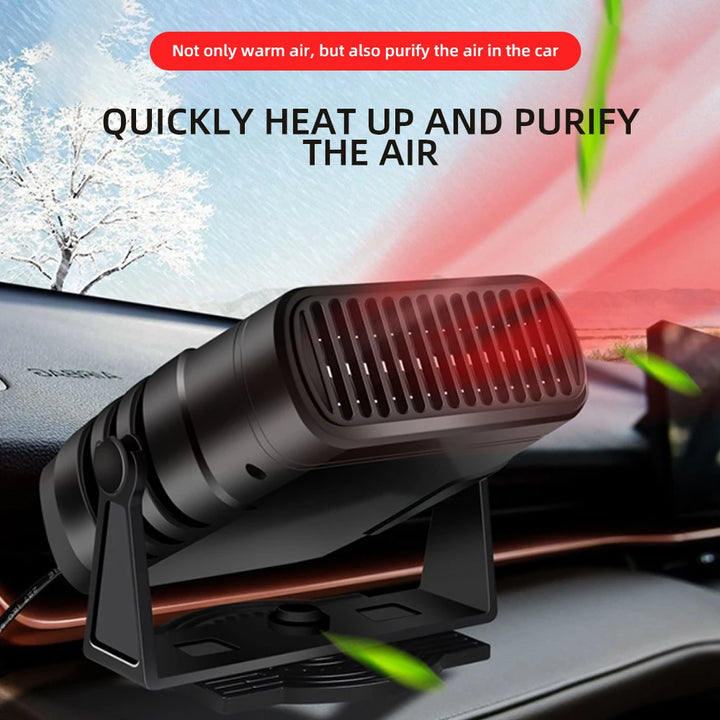 Car Cooling & Heater Fan 12V 120W Auto Windshield Anti-Fog Electric Heating Dryer Defogging Demister Defroster