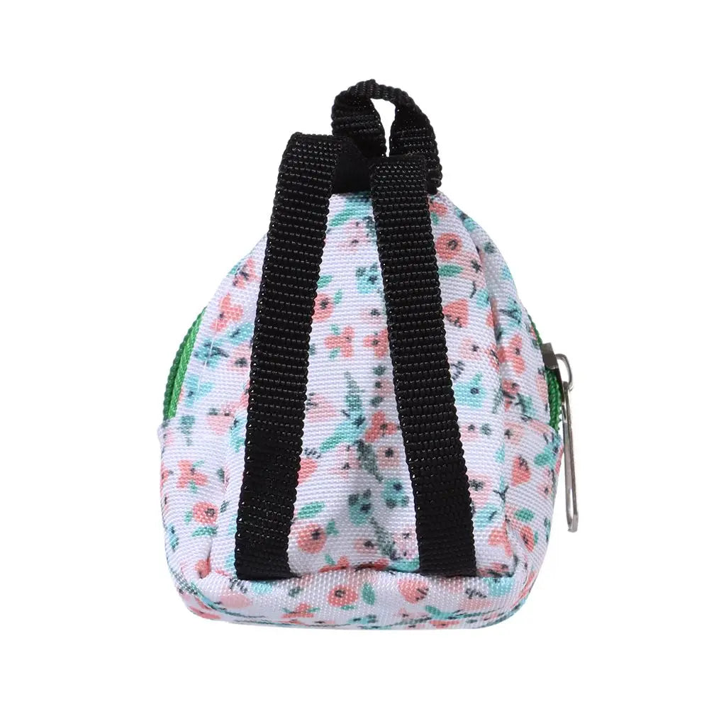 Mini Zipper Doll Backpacks Cute School Bags Doll Backpacks Doll Bags Travel Case Doll Accessories Toy Supplies for Doll Play