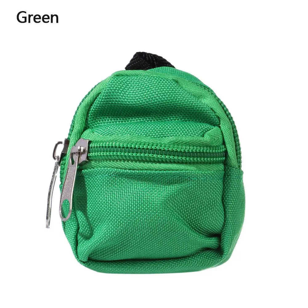 Mini Zipper Doll Backpacks Cute School Bags Doll Backpacks Doll Bags Travel Case Doll Accessories Toy Supplies for Doll Play