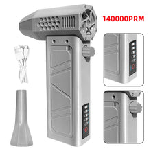 Air blower 140000RPM Turbo Jet Fan Brushless Motor Handheld Duct Fan 52M/S Portable Type-C Charging with Power Display ventilado