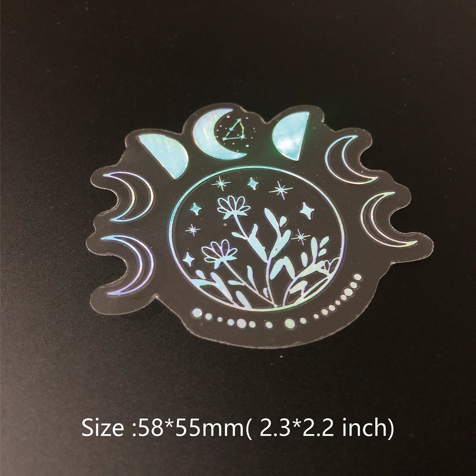 100 Pack Transparent PET Stickers BOHO Designs – Snake;Sun;Moons;Stars etc-Perfect for DIY, Bujo, Phone Cases, Windows & More