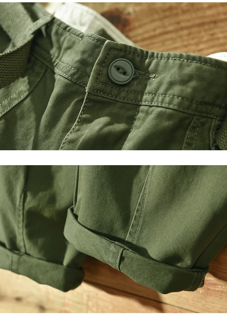 Yu Wenle Amekaji Trendy Versatile Workwear Pants Men American Retro Trousers Fashion Cargo Pants Man Straight Casual Baggy Pants