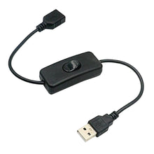 2 Pcs USB Cable With Switch ON/OFF Cable Extension Toggle for USB Lamp USB Fan LED Power Supply Line Durable Adapter USB Headset