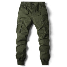 New Cotton Men Cargo Pants Khaki Casual Men Tactical Joggers Cargo Multi-Pocket Fashion Black Army Light gray Trousers Work Wear
