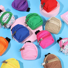 Mini Zipper Doll Backpacks Cute School Bags Doll Backpacks Doll Bags Travel Case Doll Accessories Toy Supplies for Doll Play