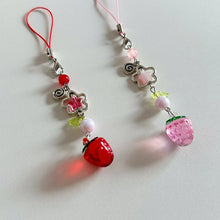 1Pc Lightweight Sweet Cute Strawberry Keychain Xyu Cellphone Charm Lanyard Lovely Fruits Chain for Girls Aesthetic Jewelry Props