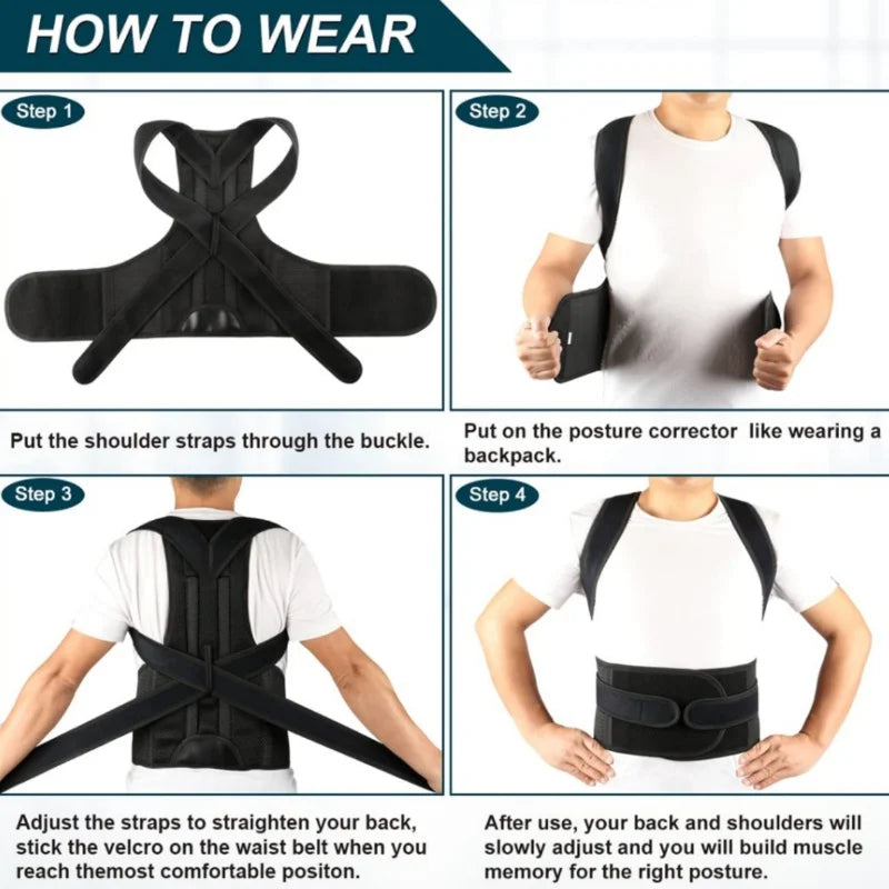 Humpback Posture Corrector, Scoliosis Corrector, Student Posture Trainer for Humpback Prevention, Unisex Sitting Posture Correct