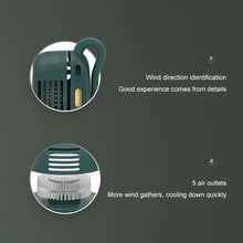 Portable Mini Bladeless Fan 3 Speed Adjustable Clip On Waist Shirt Silent Electric Fan Outdoor Travel Cooling Fan
