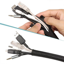1~50m PET Braided Expandable Cable Sleeve 2~50mm Flexible Self Closed Insulated Wrap Pipe Tube Line Protector Wire Organizer