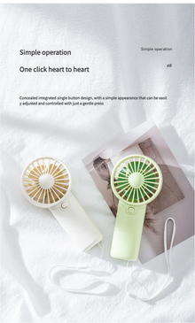 MEET SUN Portable Fan Convenient Creative Small Fan Pocket Hand-held Fan Lightweight AAA Battery Handheld Mini Fan Air Coolers