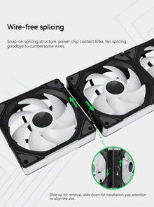 TEUCER JM-1 Computer Case Fan ARGB Mirror Cycle Light Effect 120mm 4Pin PWM PC Cooling Fan Low Noise Water Cooling Ventilador
