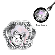 Dogs Pet Charms 925 Silver Heart Shaped Pink Zircon Claws Pendants Fit Original S925 Bracelets Fine DIY Birthday Jewelry Gifts