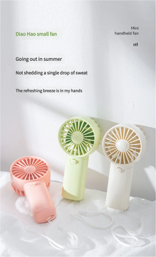 MEET SUN Portable Fan Convenient Creative Small Fan Pocket Hand-held Fan Lightweight AAA Battery Handheld Mini Fan Air Coolers