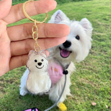 Creative Dog Hair Storage Keychain Transparent Dog\Cat Shape Memorial Pendant Handmade DIY Pet Souvenirs for Pet Lovers Gift