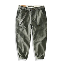Yu Wenle Amekaji Trendy Versatile Workwear Pants Men American Retro Trousers Fashion Cargo Pants Man Straight Casual Baggy Pants