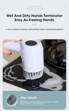 2025 Cordless Electric Spin Scrubber with 5 Brushes,IPX7 Waterproof Rechargeable Bathroom Cleaner for Tile/Shower/Grout Cleaning