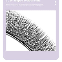 DIYDAY W-Shape Eyelash Extension 3d 4d 5d 6d 7d 8d W Lashes Natural Soft Premade Fan Bloom Effect Eye Lashes for Beauty Makeup