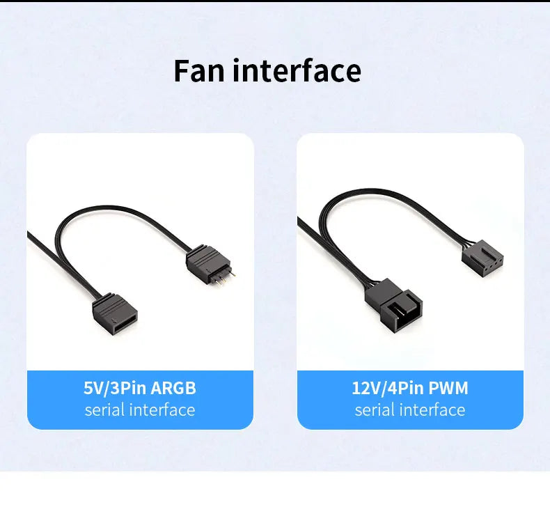 TEUCER Prism4 Pro 12cm ARGB Fan PC Case Fan Kit 4pin PWM CPU Cooling Fans 3pin 5v RGB Gaming Computer Fan