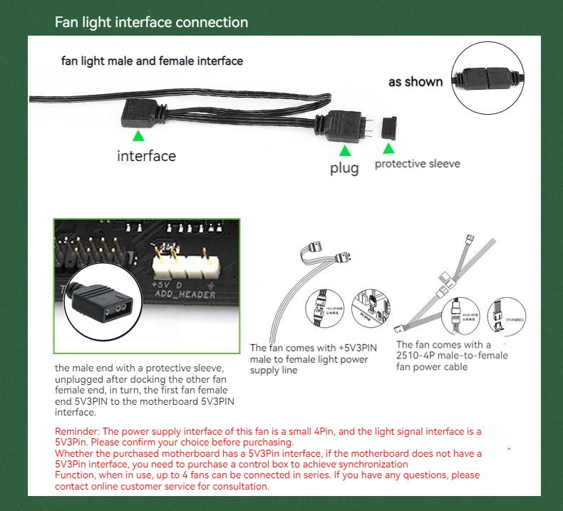TEUCER JM-1 PC Cooling Fan ARGB Mirror Cycle Light Effect 800-2000RPM PWM Water Cooling 360mm Cooler Fan
