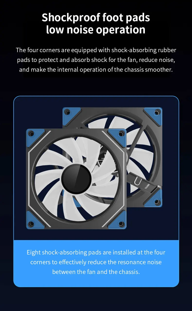TEUCER Prism4 Pro 12cm ARGB Fan PC Case Fan Kit 4pin PWM CPU Cooling Fans 3pin 5v RGB Gaming Computer Fan