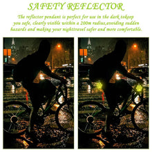 10PCS Cute Cat Paw Reflective Keychain Night Safety Kids Pet Double-sided Reflective Backpack Accessories Pendant