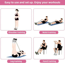 4-Level Resistance Band Tensioner with Non-Slip Handles - Home Fitness Equipment for Abdominal Muscle Training Yoga Abdominal