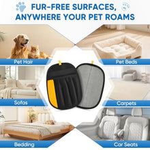 Five-Finger Electrostatic Pet Hair Removal Glove for Dogs Cats Reusable Quick-Clean Grooming Gloves for Furniture Laundry Carpe