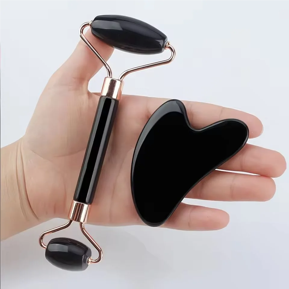 1/2/3pcs Ice Face Roller Facial Skincare Ice Roller Set,Facial Roller GuaSha FaceTool Set,Face Massage Roller Lifting Contouring