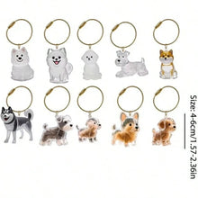 Creative Dog Hair Storage Keychain Transparent Dog\Cat Shape Memorial Pendant Handmade DIY Pet Souvenirs for Pet Lovers Gift
