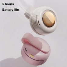 Portable Mini Bladeless Fan 3 Speed Adjustable Clip On Waist Shirt Silent Electric Fan Outdoor Travel Cooling Fan