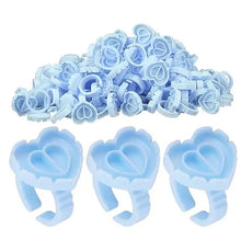 100Pcs Volume Glue Ring Cup for Lashes Fan Tattoo Pigment Holder Container Glue Holder Blossom Cups Eyelash Extension Supplier