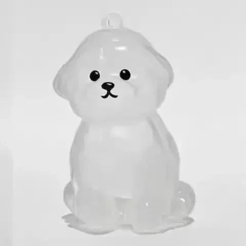Creative Dog Hair Storage Keychain Transparent Dog\Cat Shape Memorial Pendant Handmade DIY Pet Souvenirs for Pet Lovers Gift